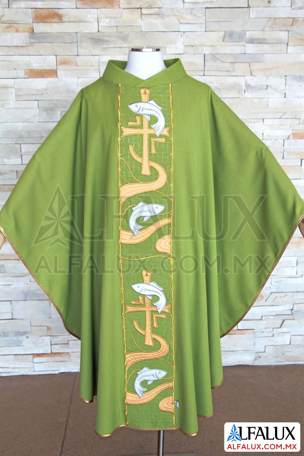 22 PECES Alfalux Casulla Central Verde Manzana 233 (4)